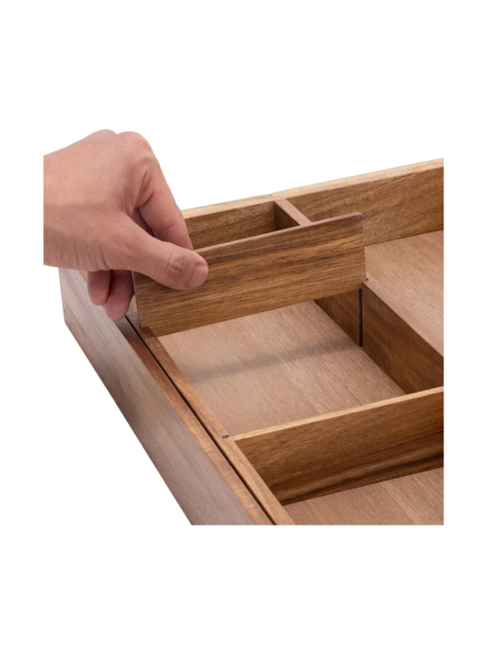 Seville Classics 9-Piece Acacia Wood Storage Box Set